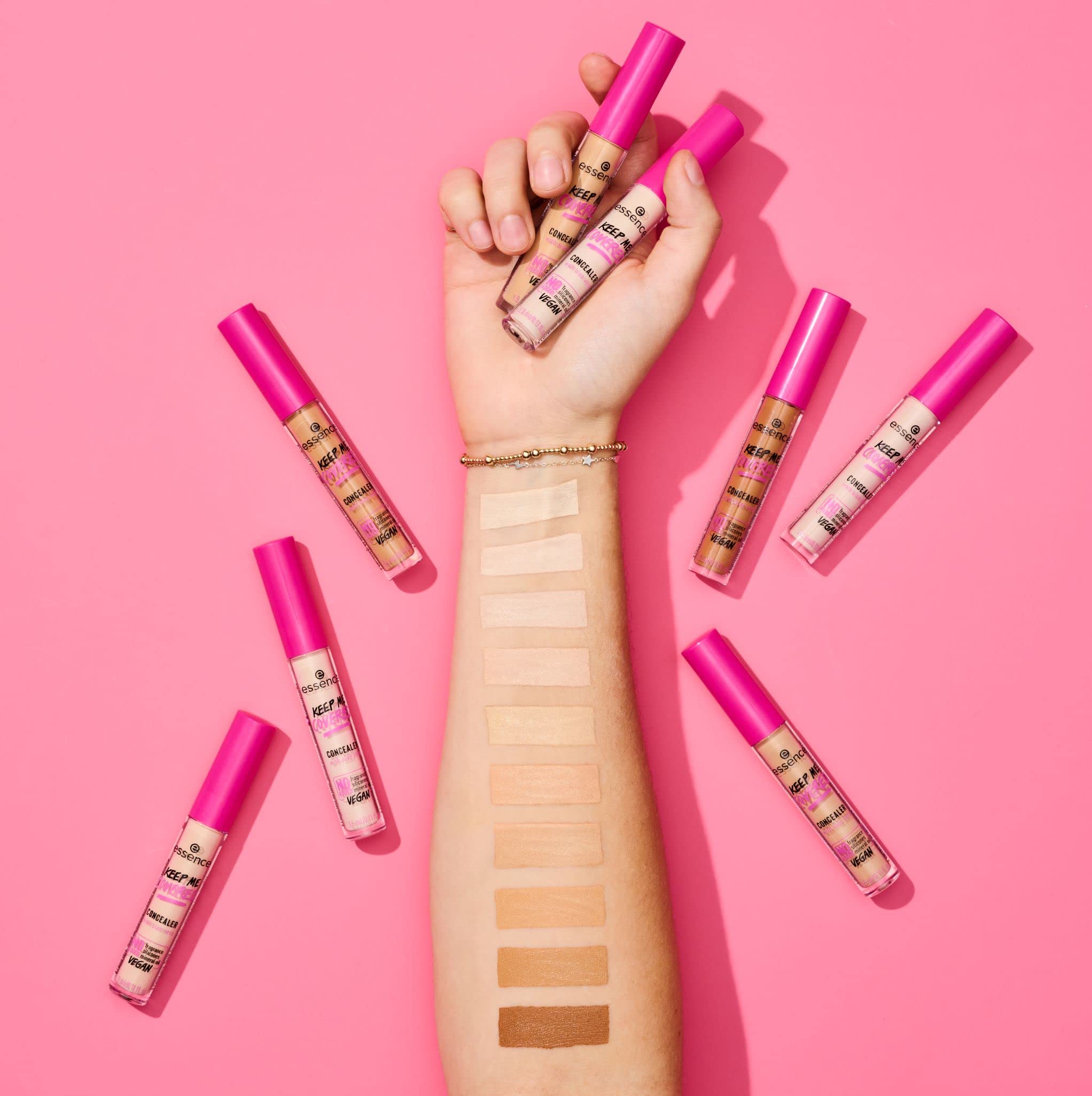 essence | Keep Me Covered Concealer (20 | Fair)| Lightweight, Non-Comedogenic, Buildable Coverage | Vegan, Cruelty Free & Paraben Free