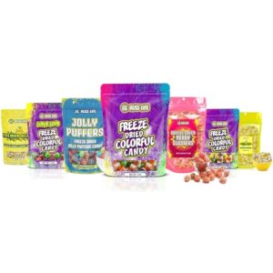 Bliss Life Freeze Dried Colorful Candy - Freeze Dried Candy Variety Pack, ASMR Candy - Sour Dry Freeze Candy with Unique Flavors - A Trendy, Novelty Treat Great for TikTok Challenge (5 oz)