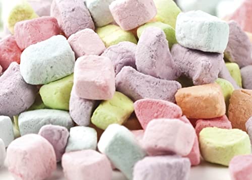 Dehydrated Mini Assorted Rainbow Marshmallows - 1 lb of Delicious Fresh Bulk Marshmallows