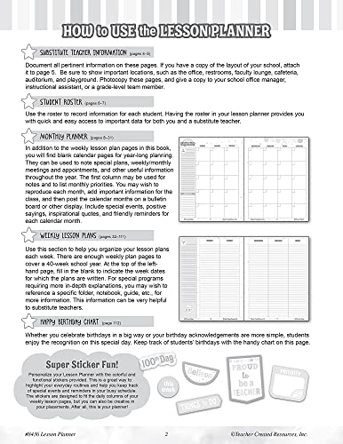 Teacher Created Resources Pastel Pop Lesson Planner 8.5 inches X 11 inches