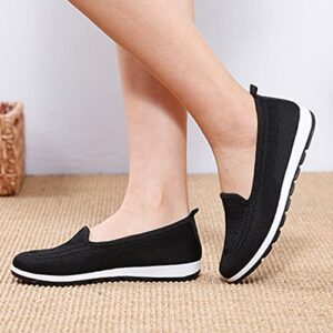 USYFAKGH Womens Slip On Shoes Walking Shoes Sock Sneakers - Mesh Slip On Air Cushion Lady Girls Modern Jazz Dance Easy Shoes Platform