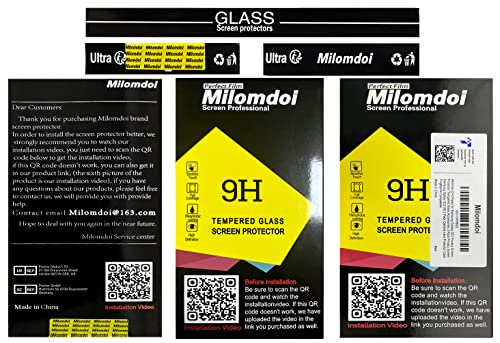 Milomdoi [3+3 Pack] for Samsung Galaxy S23 Privacy Screen Protector Tempered Glass Accessories 3 Pack Privacy Screen Samsung Galaxy S23 5G 3 Pack camera Lens Protector Case fingerprint Suitable
