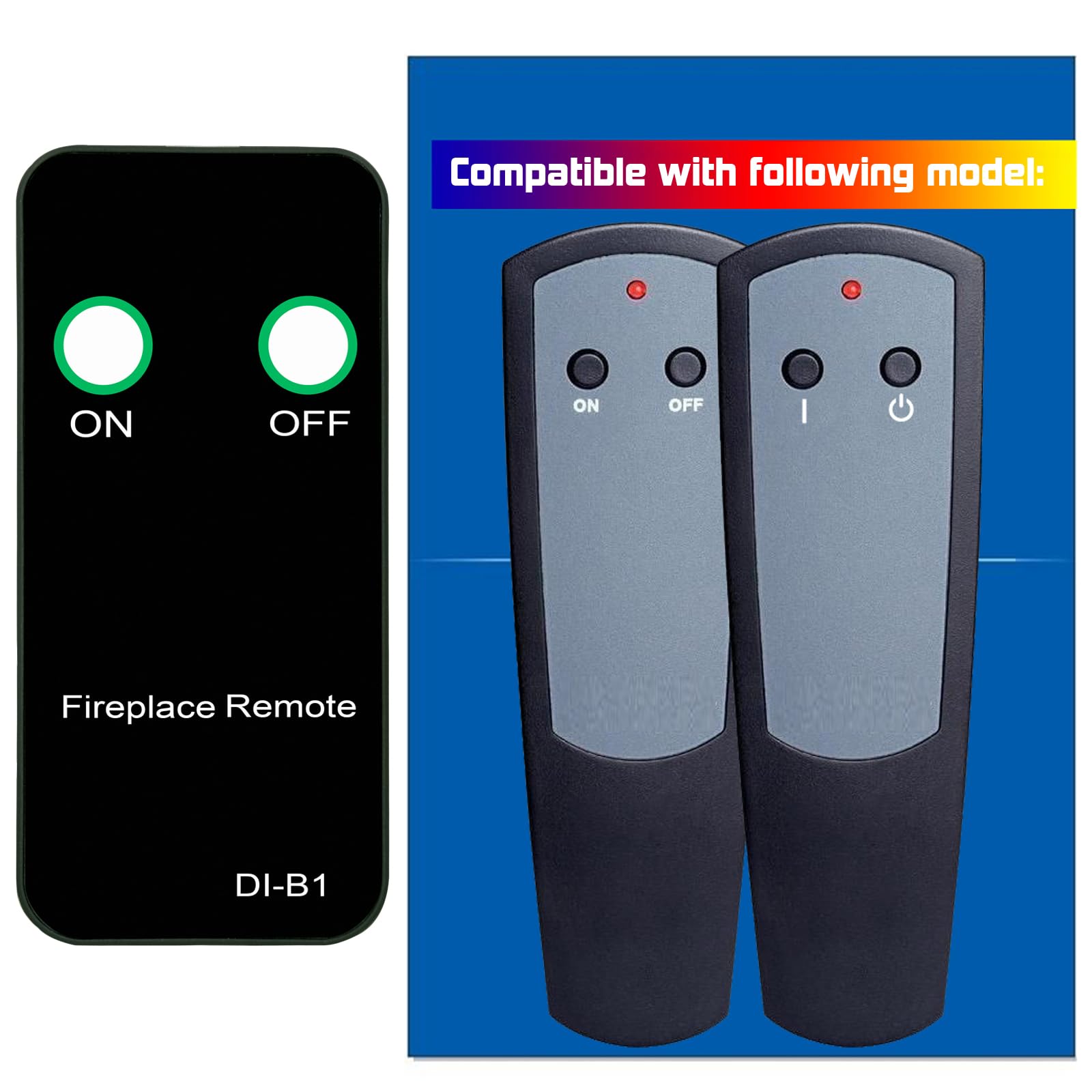 Replacement for Dimplex Fireplace Heater Remote Control 3000370900RP BLF34 BLF50 BLF74