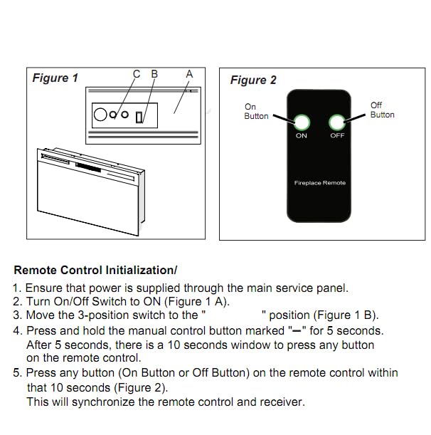 Replacement for Dimplex Fireplace Heater Remote Control 3000370900RP BLF34 BLF50 BLF74