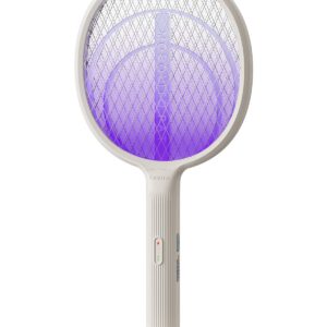 GAIATOP Electric Fly Swatter, 3200V Rechargeable 2 in 1 Fly Swatter, 1200mAh Bug Zapper Racket with UV Light Fly Zapper Dual Mode for Indoor and Outdoor Home Office Backyard Patio Camping