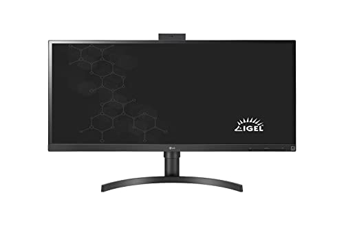 LG 34” 34CN650I-6N FHD All-in-One Thin Client with IGEL® OS, Quad-core Intel® Celeron J4105 Processor, USB Type-C™,Black