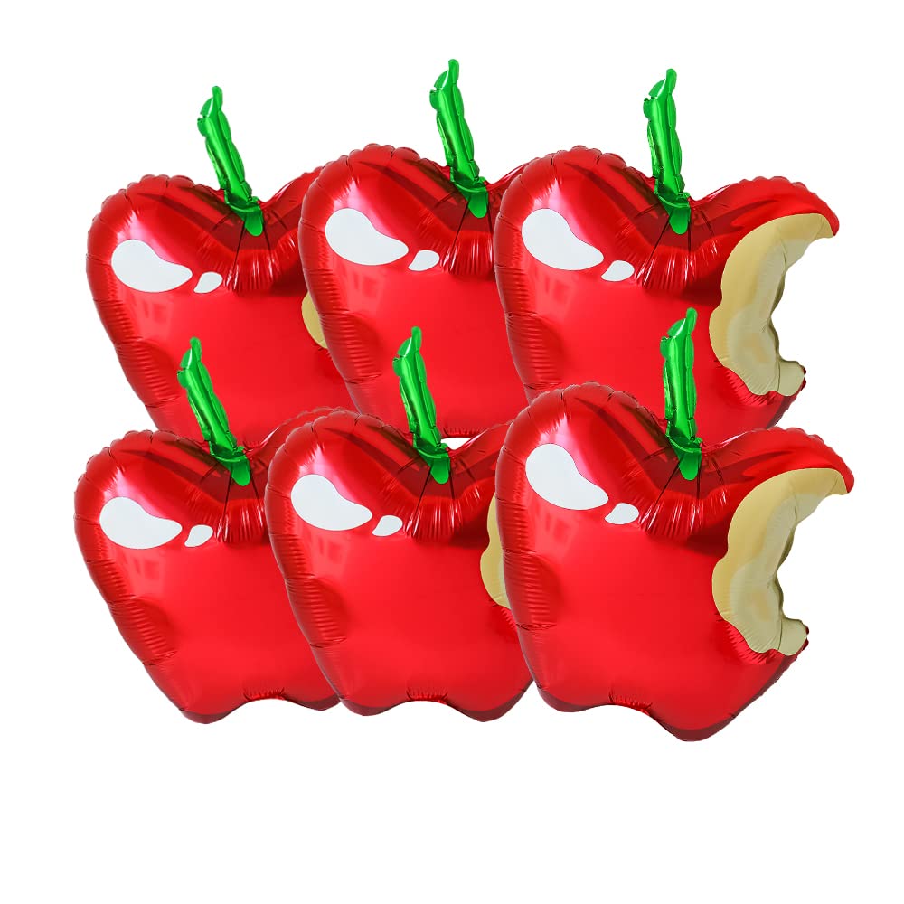 Apple balloons welcome back to school party decoration balloons red mylar apple balloon for the first day of school decoration