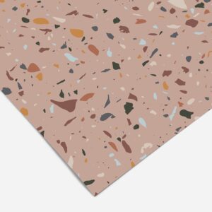 Terrazzo Contact Paper | Shelf Liner | Drawer Liner | Peel and Stick Paper 114 12in x 48in (4ft)