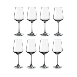 koxin-karlu unbreakable classic 18 ounce all-purpose plastic stem wine glasses acrylic glasses, set of 8 clear