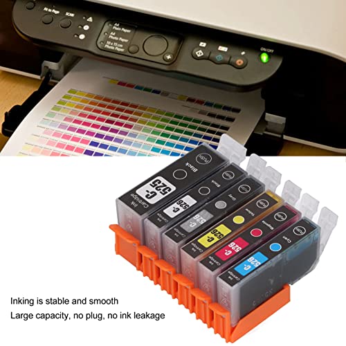 Clear Printing Ink Cartridge ABS Printer Accessories Ink Cartridge Replacement Ink Cartridge for IP4850 (BK BK C M Y 5 Colors)