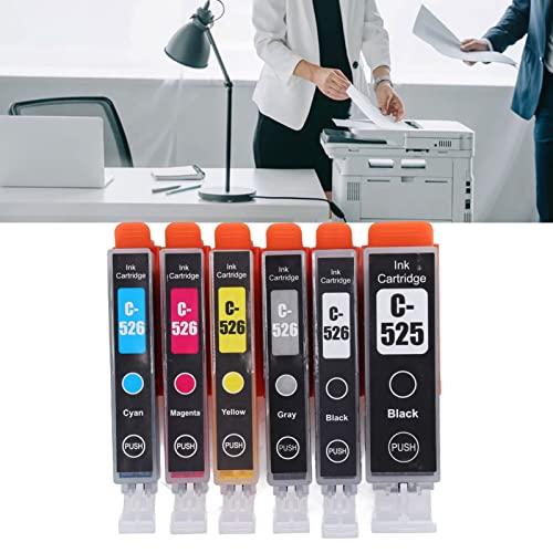 Clear Printing Ink Cartridge ABS Printer Accessories Ink Cartridge Replacement Ink Cartridge for IP4850 (BK BK C M Y 5 Colors)