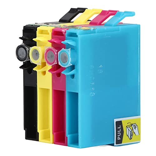 4 Colors BK C M Y Ink Cartridge ABS Housing Printer Ink Cartridge Printing Cartridge Combo Pack for Ink Cartridge Replacement