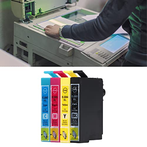 4 Colors BK C M Y Ink Cartridge ABS Housing Printer Ink Cartridge Printing Cartridge Combo Pack for Ink Cartridge Replacement