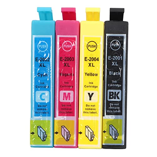 4 Colors BK C M Y Ink Cartridge ABS Housing Printer Ink Cartridge Printing Cartridge Combo Pack for Ink Cartridge Replacement