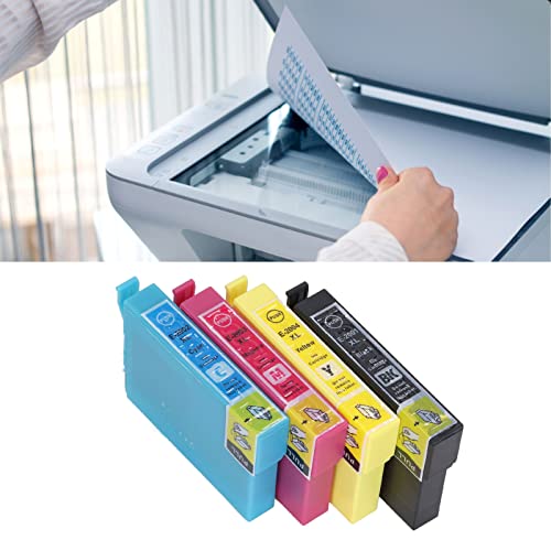 4 Colors BK C M Y Ink Cartridge ABS Housing Printer Ink Cartridge Printing Cartridge Combo Pack for Ink Cartridge Replacement