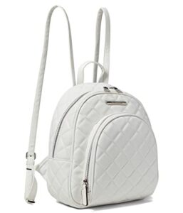 steve madden bjordan quilted backpack white solid quilted one size