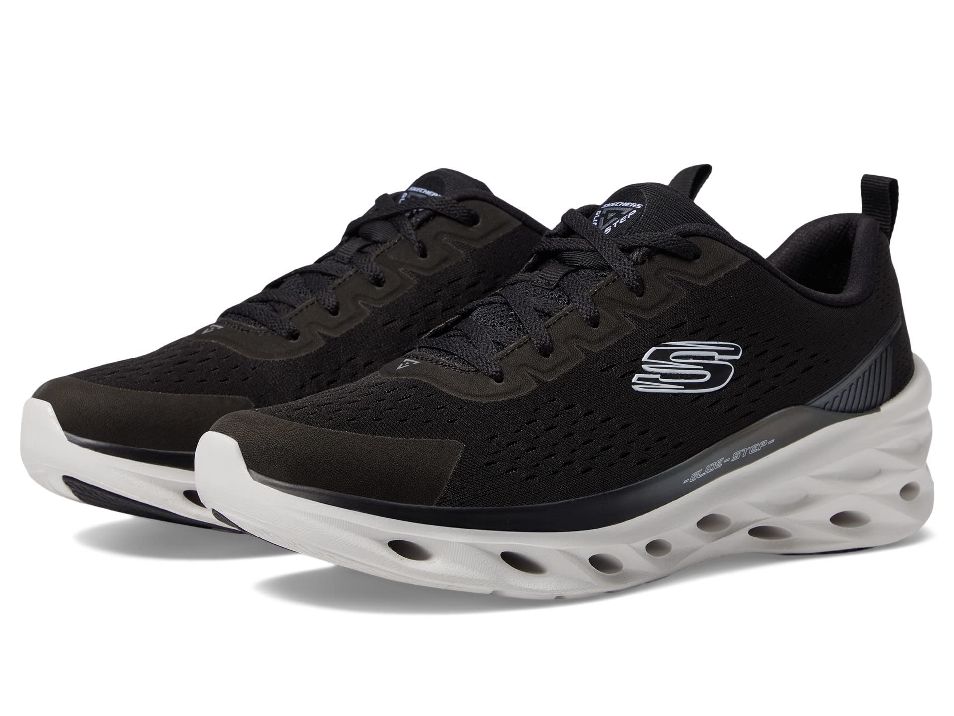 Skechers Glide Step Swift Black White 5.5 B (M)