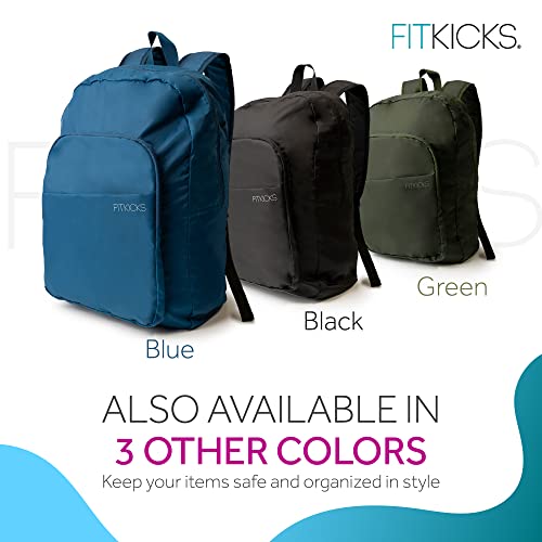 FITKICKS Hideaway Packable Zippered Backpack, Hiking, Camping, Outdoor and Sport Travel Backpack, Day Pack for Women and Men, Burgundy