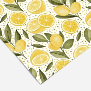 Kitchen Lemon Contact Paper | Shelf Liner | Drawer Liner | Peel and Stick Paper 409 18in x 72in (6ft)
