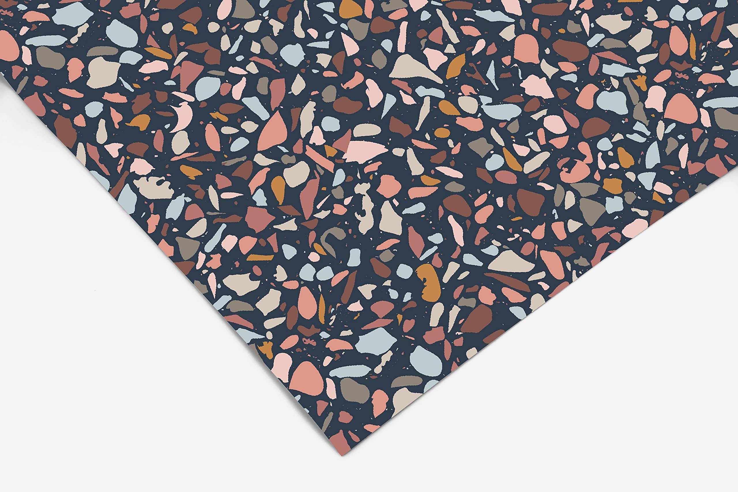 Terrazzo Contact Paper | Shelf Liner | Drawer Liner | Peel and Stick Paper 113 12in x 96in (8ft)
