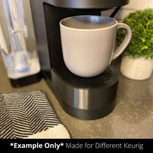 Drip Tray Mug/Cup Riser Made for The Keurig to Reduce Splashes - Riser Only (K-Duo Plus 2.5 inches Tall, Black)