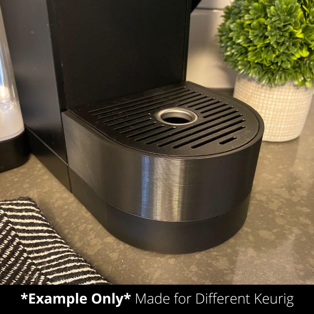 Drip Tray Mug/Cup Riser Made for The Keurig to Reduce Splashes - Riser Only (K-Duo Plus 2.5 inches Tall, Black)