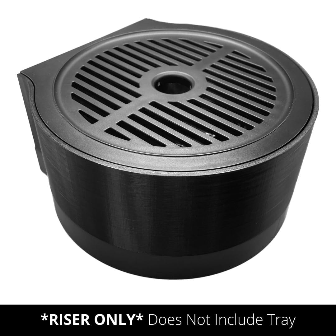 Drip Tray Mug/Cup Riser Made for The Keurig to Reduce Splashes - Riser Only (K-Duo Plus 2.5 inches Tall, Black)