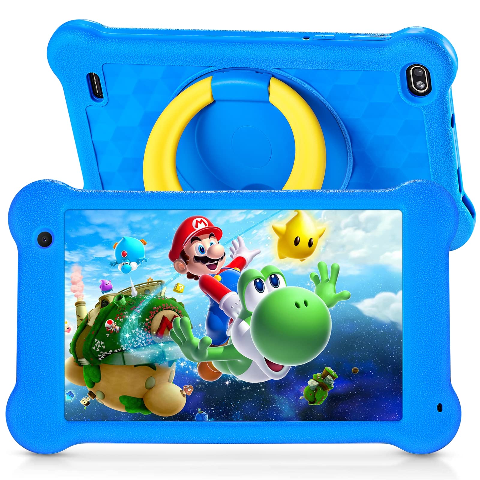 Kids Tablet, 7 inch Eye Protection IPS Screen, 2GB RAM 32GB ROM Toddler Tab, WiFi, Dual Camera,Games, Parental Control Android 11 Tablet for Kids with Kids-Proof Case…