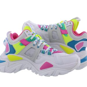Fila Cage Mid Mixed Media Womens Shoes Size 10, Color: White/Multi