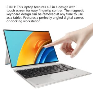 Yoidesu Laptop with 3K Touch Screen, 12.3 Inch 2880x1920 HD IPS Display, for J4125 2.00GHz, 12GB LPDDR4 1TB SSD, with Magnetic Keyboard, 11, WiFi, Webcam