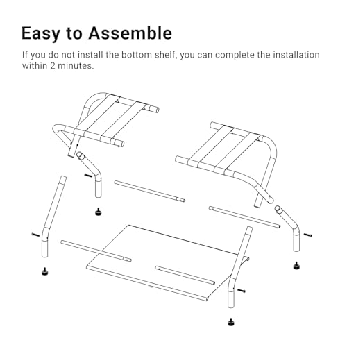 Dunatou Luggage Rack, Suitcase Stand with Storage Shelf, Luggage Stand for Guest Room, Hotel, Bedroom, Hold up to 200 lb, Black, Installation Method is Simpler than Before