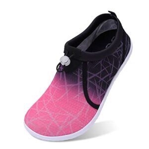 xihalook summer water sports shoes beach swimming socks for women walking barefoot pink, 7.5-8.5 women