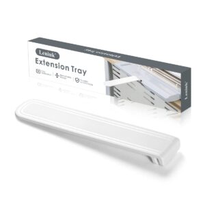 lenink extension tray extender compatible with cricut maker 1/3, cutting mat extender holder hanger for 12"x24" and 12"x12" cutting mat white