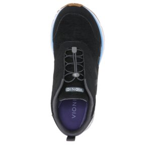 Vionic Drift Deon VIO-Flex Insole Active Sneaker- Supportive Walking Trainers That Includes an Orthotic Insole and Cushioned Outsole for Arch Support Black 10 Wide