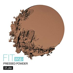 Maybelline Fit Me Matte + Poreless Pressed Face Powder Makeup, Java, 1 Count (Pack of 2)