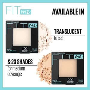 Maybelline Fit Me Matte + Poreless Pressed Face Powder Makeup, Java, 1 Count (Pack of 2)