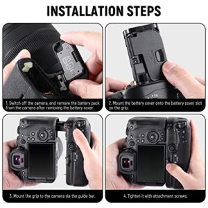 NEEWER Vertical 2.4G Battery Grip Replacement for BG-R10 with 2.4G Remote Control, Compatible with Canon EOS R5 R5C R6 R6 Mark II Mirrorless Cameras Using LP-E6/LP-E6N/LP-E6NH Batteries (BG-R10RC-L)