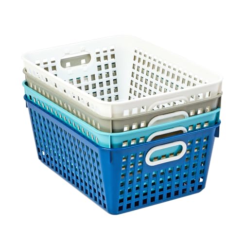 Really Good Stuff Large Baskets - Cool and Calm, 4 Pack