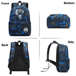 Bluboon Preschool Backpack Kids Boy Kindergarten Backpack With Lunch Box School Book Bags for Elementary Primary Schooler