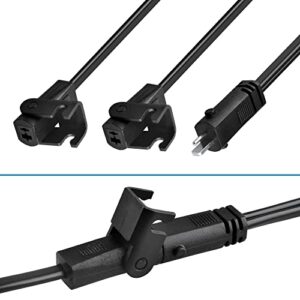PBJYXSPED 6.6FT 47 Inches 2 Pin Splitter Lead Y Power Cable 2 Motors to 1 Power Supply Compatible with Electric Recliner and Lift Chairs