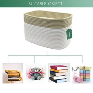 Liseternal Cotton Rope Woven Basket - Versatile Storage Solution for Home Organization - 20L Capacity