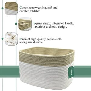 Liseternal Cotton Rope Woven Basket - Versatile Storage Solution for Home Organization - 20L Capacity