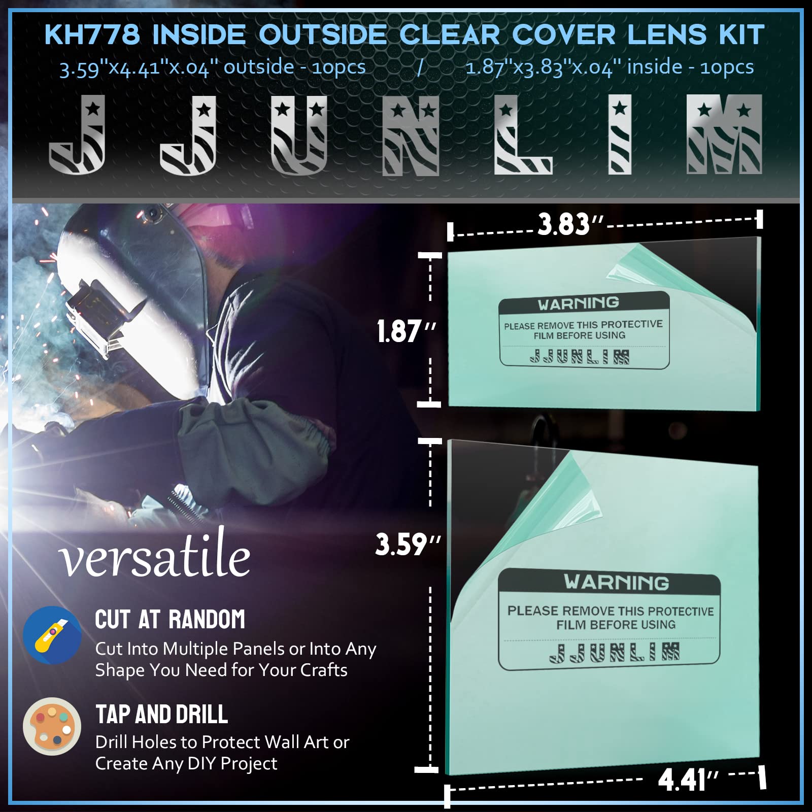 KH778 Inside Outside Clear Cover Lens Kit, 20/Pack