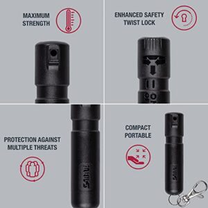 SABRE Mighty Discreet Pepper Spray for Self Defense, Protect Against Multiple Threats, 16 Bursts, Small Ultra-Compact Design, UV Marking Dye, Snap Clip, Key Ring, Twist Lock Safety, 0.18 fl oz, 2 Pack