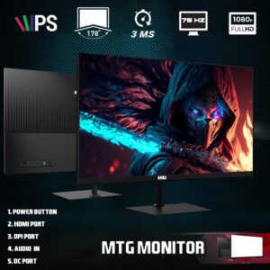 Gaming Desktop PC, Intel Core i7 6th Gen, TechMagnet Zeus, AMD RX 550 Graphics, 32GB RAM, 512GB SSD + 3TB HDD, MTG 24 Inch Monitor, RGB Keyboard Mouse, Speaker, Webcam, WiFi, Win 10 Pro (Renewed)