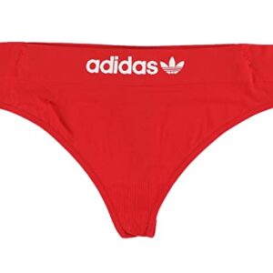 adidas Originals Smart And Novel Tong Womens Underwear Size XS, Color: Vivid Red/White