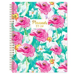 planner 2023-2024 - july 2023-june 2024, academic planner 2023-2024, weekly & monthly planner, 8" x 10", 2023-2024 planner with twin-wire binding, thick paper, check boxes, printed monthly tabs,