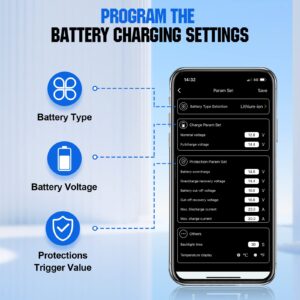 ECO-WORTHY Bluetooth Module 5.0 for MPPT Solar Charge Controller, with 82ft Wirelessly Remote Control, Real-time Monitor and RJ45 Communication Port, BT-02 RS485