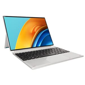 yoidesu 2 in 1 laptop, 12.3 ips hd 3k touch screen display, for j4125 quad core cpu, with magnetic keyboard, 2.4ghz/5ghz wifi, 6000mah battery, bt laptop computer for win 11