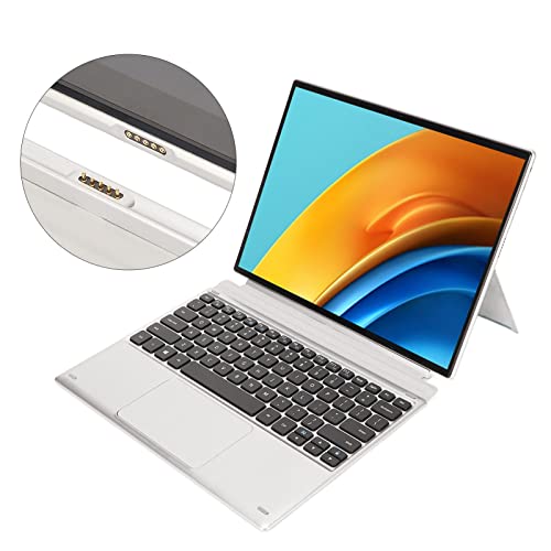 Yoidesu 2 in 1 Laptop, 12.3 IPS HD 3K Touch Screen Display, for J4125 Quad Core CPU, with Magnetic Keyboard, 2.4GHz/5GHz WiFi, 6000mah Battery, BT Laptop Computer for Win 11